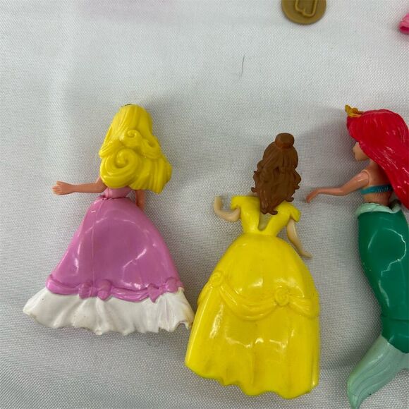 Disney Princess Magic Clip Doll Set Rapunzel Belle Ariel Cinderella 4 Dolls - Picture 7 of 10